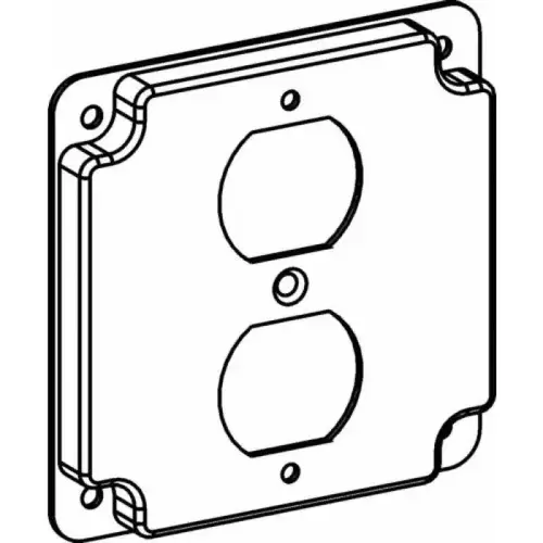4S INDUSTRIAL COVER -DUPLEX RECEPTACLE 4S INDUSTRIAL COVER -DUPLEX RECEPTACLE