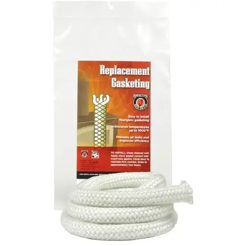ROPE GASKET STOVE 1/4 IN X 6 FT WHITE ROPE GASKET STOVE 1/4 IN X 6 FT WHITE