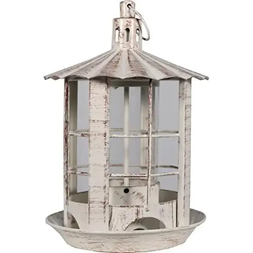 PARKVIEW BIRD FEEDER ANTIQUE WHITE PARKVIEW BIRD FEEDER ANTIQUE WHITE