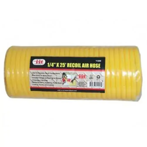 Polyurethane Recoil Air Hose, 25 ft, 1/4 inch ID Polyurethane Recoil Air Hose, 25 ft, 1/4 inch ID