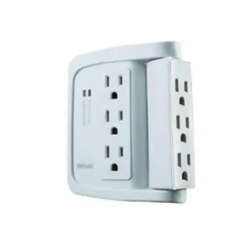 SPACE SAVING 6 OUTLET SURGE PROTECTOR SPACE SAVING 6 OUTLET SURGE PROTECTOR