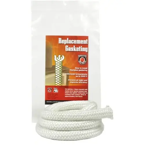 ROPE GASKET STOVE 1 IN X 6 FT WHITE ROPE GASKET STOVE 1 IN X 6 FT WHITE