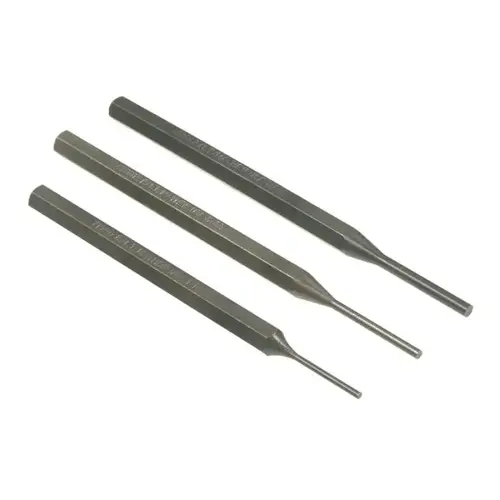 3 pc Short Pin Punch Set 1/16", 3/32", 1/8" 3 pc Short Pin Punch Set 1/16", 3/32", 1/8"