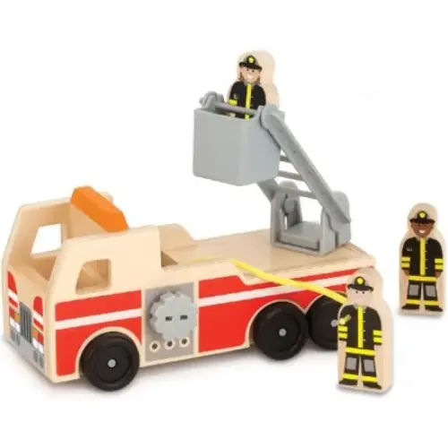 WOODEN FIRE TRUCK 4PC WOODEN FIRE TRUCK 4PC