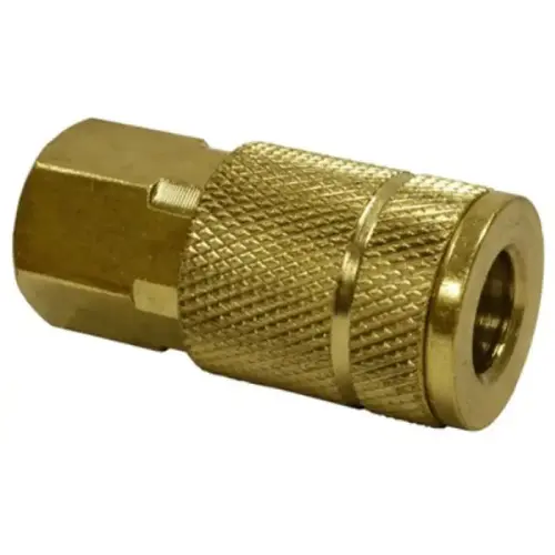 TRU-FLATE FEMALE NPT COUPLER 1/4X1/4IN TRU-FLATE FEMALE NPT COUPLER 1/4X1/4IN