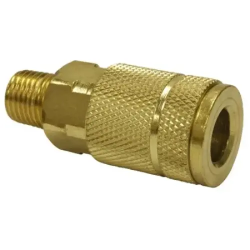 TRU-FLATE MALE NPT COUPLER 1/4INX1/4IN TRU-FLATE MALE NPT COUPLER 1/4INX1/4IN