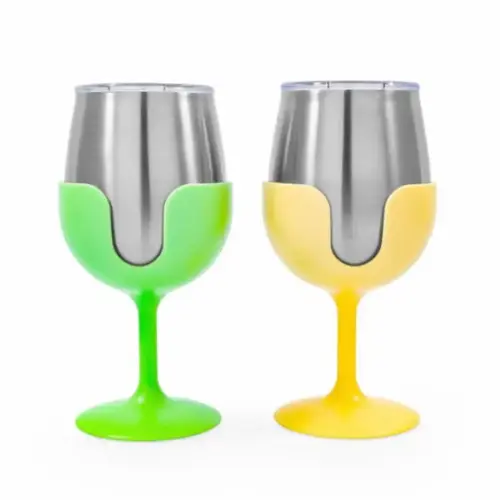LIBATC WINE E TUMBLER SET GREEN/YELL LIBATC WINE E TUMBLER SET GREEN/YELL