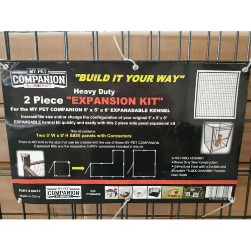 2 PC SIDE PANEL PET KENNEL EXPANSION KIT 2 PC SIDE PANEL PET KENNEL EXPANSION KIT