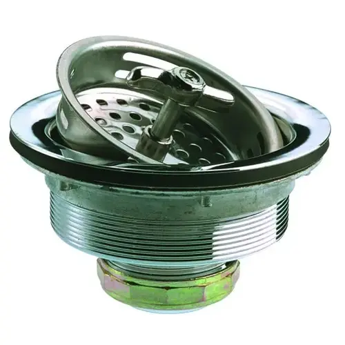 Basket Strainer, Spin N Seal, 4-1/2" Flange, Chrome Basket Strainer, Spin N Seal, 4-1/2" Flange, Chrome