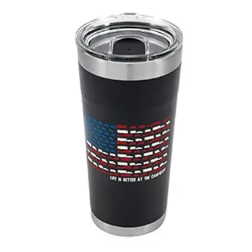 PAINTED CHARCOAL PATRIOTIC TUMBER 20OZ PAINTED CHARCOAL PATRIOTIC TUMBER 20OZ