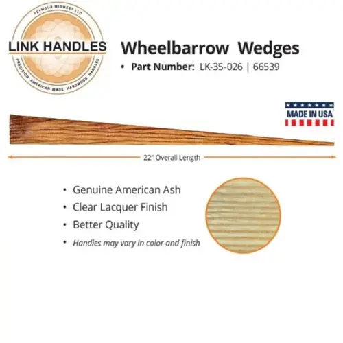 WHEELBARROW WEDGE 24IN CLEAR WHEELBARROW WEDGE 24IN CLEAR