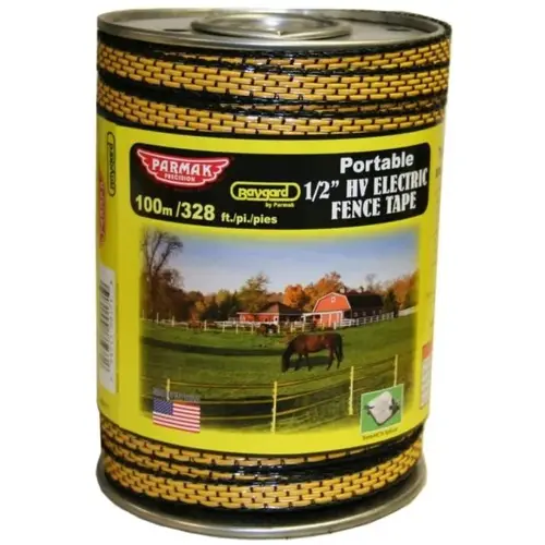 171 HI-VIS ELECT FENCE TAPE YLW/BLK 328 FT 171 HI-VIS ELECT FENCE TAPE YLW/BLK 328 FT