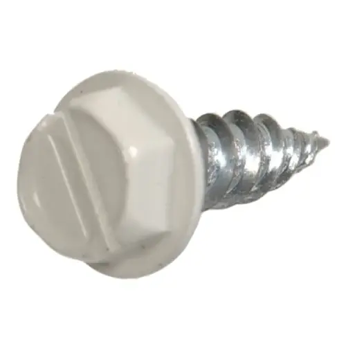 GUTTER SCREW 7X1/2IN WHITE 10/CARD GUTTER SCREW 7X1/2IN WHITE 10/CARD