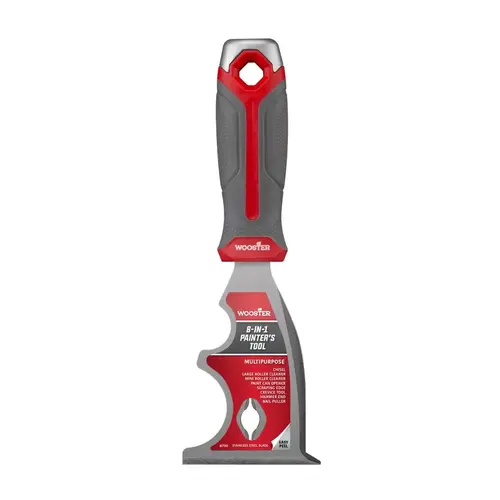 Wooster 8-in-1 Tool, Stiff Blade, Comfort Grip, Ergonomic, Non-Slip, Soft-Grip Handle Wooster 8-in-1 Tool, Stiff Blade, Comfort Grip, Ergonomic, Non-Slip, Soft-Grip Handle