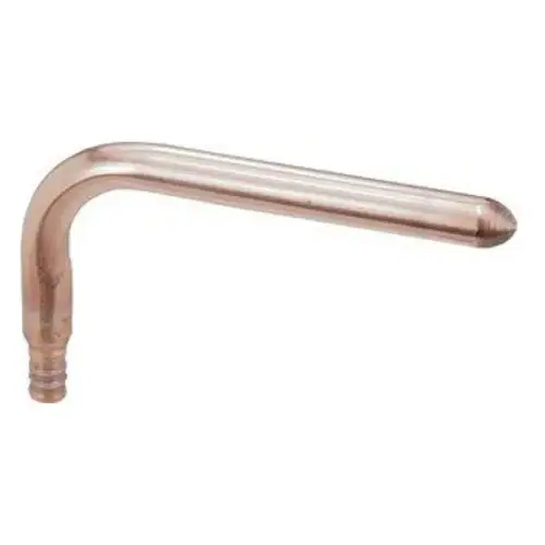 PureFlow PEX Stub-Out Elbow, 1/2" Crimp x 1/2" Copper Closed End, 8" Length PureFlow PEX Stub-Out Elbow, 1/2" Crimp x 1/2" Copper Closed End, 8" Length