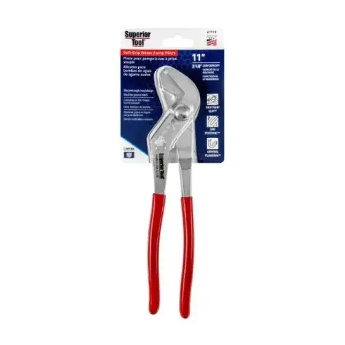 Water Pump Slip Joint Pliers, 11", Soft Grip Water Pump Slip Joint Pliers, 11", Soft Grip