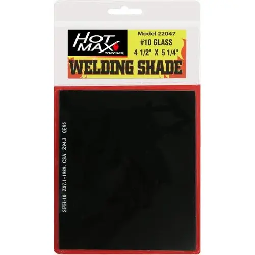 HELMET SHADE LENS #10 4-1/2 X 5-1/4 IN HELMET SHADE LENS #10 4-1/2 X 5-1/4 IN