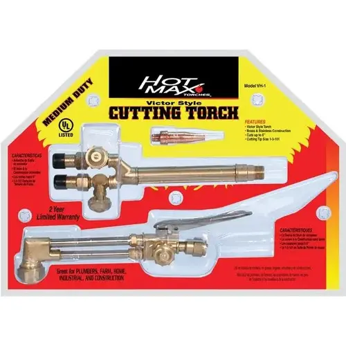 Oxy-Acetylene Cutting Kit, Victor Style, Medium Duty, 3-Piece Oxy-Acetylene Cutting Kit, Victor Style, Medium Duty, 3-Piece