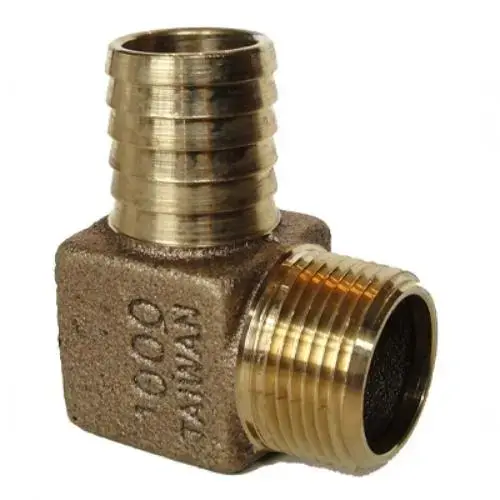 Bronze Hydraulic Elbow, 1" Insert x 3/4" MIP Bronze Hydraulic Elbow, 1" Insert x 3/4" MIP