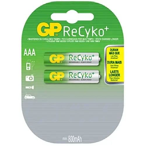 GP AAA RECYKO RECHRGABL 850MAH NIMH BA GP AAA RECYKO RECHRGABL 850MAH NIMH BA