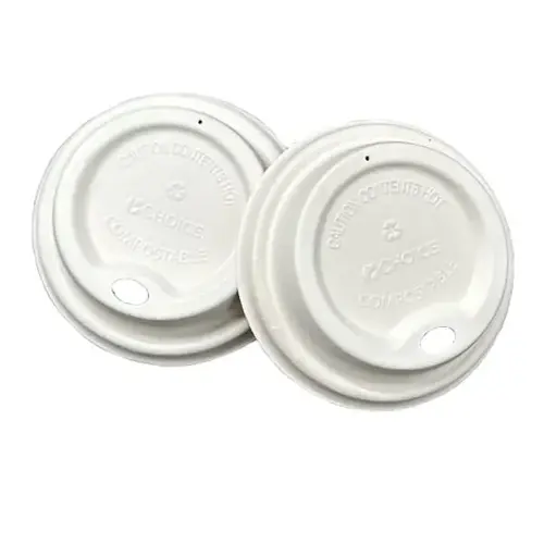 Choice Logo Bagasse Lid For 9oz Hot Cups - pack of 1000 Choice Logo Bagasse Lid For 9oz Hot Cups - pack of 1000