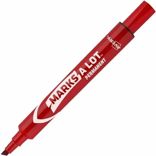 Marks A Lot Large Permanent Markers Red - pack of 12 Marks A Lot Large Permanent Markers Red - pack of 12
