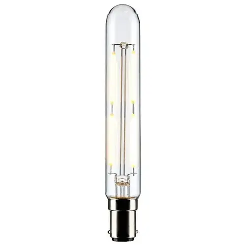 4 Watt T6.5 LED Filament, Bayonet Double Contact Base, 3000k - pack of 12 4 Watt T6.5 LED Filament, Bayonet Double Contact Base, 3000k - pack of 12