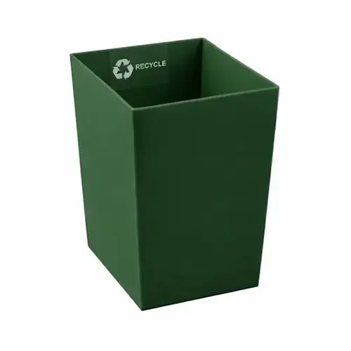 Dual Chamber Resin Liner Green With Recycle Decal - pack of 6 Dual Chamber Resin Liner Green With Recycle Decal - pack of 6