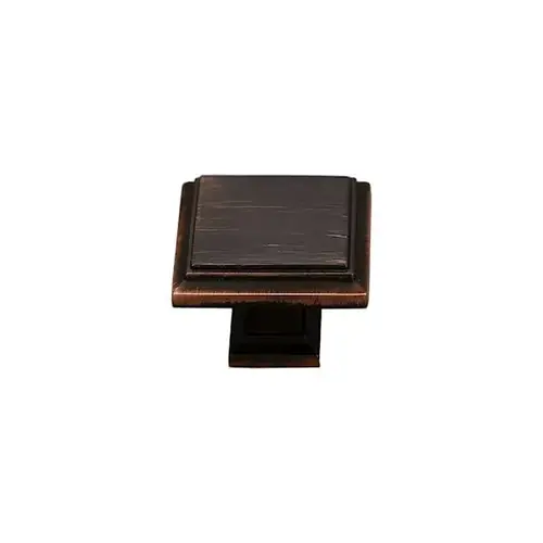 Accent 1" Modern Square Cabinet Knob, Oil Rubbed Bronze - pack of 5 Accent 1" Modern Square Cabinet Knob, Oil Rubbed Bronze - pack of 5