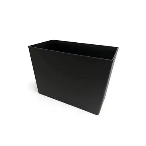 Essential Dual Chamber Resin 18 Qt. Wastebasket Black - pack of 6 Essential Dual Chamber Resin 18 Qt. Wastebasket Black - pack of 6