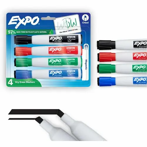 Magnetic Dry-Erase Markers - pack of 4 Magnetic Dry-Erase Markers - pack of 4