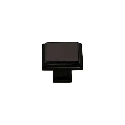Accent 1" Modern Square Cabinet Knob, Black - pack of 5 Accent 1" Modern Square Cabinet Knob, Black - pack of 5