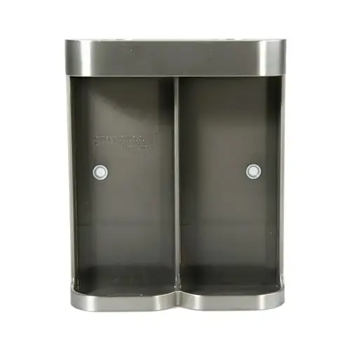 Ultralux ABS 9.5oz Double Dispenser Bracket, Chrome Satin - pack of 10 Ultralux ABS 9.5oz Double Dispenser Bracket, Chrome Satin - pack of 10
