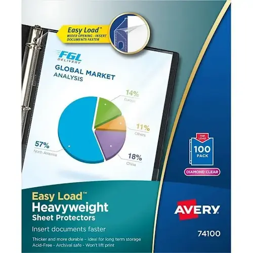 Heavy-Duty Letter-Size Sheet Protectors Letter Size - pack of 100 Heavy-Duty Letter-Size Sheet Protectors Letter Size - pack of 100