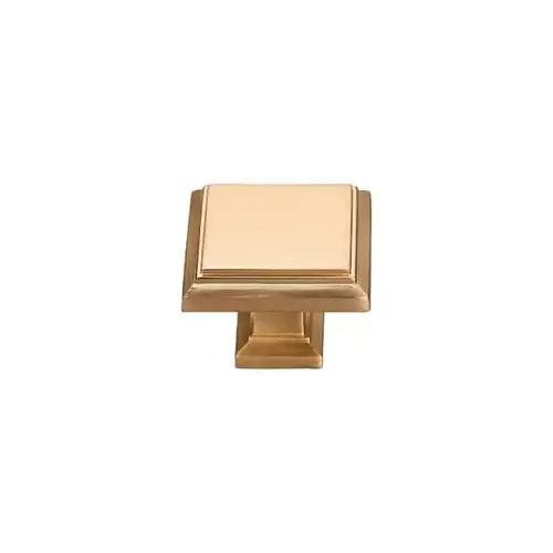 Accent 1" Modern Square Cabinet Knob, Gold - pack of 5 Accent 1" Modern Square Cabinet Knob, Gold - pack of 5