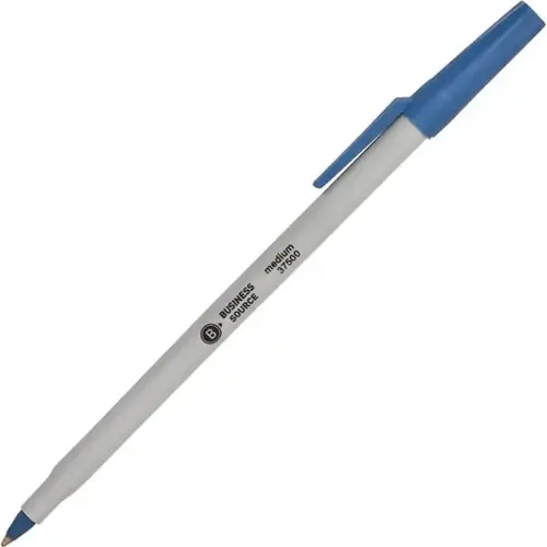 Medium Point Ballpoint Stick Pens Blue - pack of 12 Medium Point Ballpoint Stick Pens Blue - pack of 12