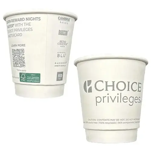 Double Wall Aqueous Cup Upscale Choice Privileges Wrapped - pack of 500 Double Wall Aqueous Cup Upscale Choice Privileges Wrapped - pack of 500