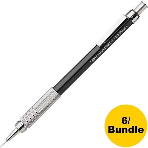 Graphgear 500 Mechanical Pencils - pack of 6 Graphgear 500 Mechanical Pencils - pack of 6