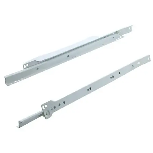 18" White Metal Drawer Slide - pack of 2 18" White Metal Drawer Slide - pack of 2