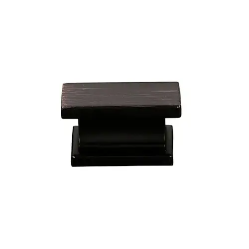 Hexa 1" Modern Rectangle Cabinet Knob, Oil Rubbed Bronze - pack of 5 Hexa 1" Modern Rectangle Cabinet Knob, Oil Rubbed Bronze - pack of 5