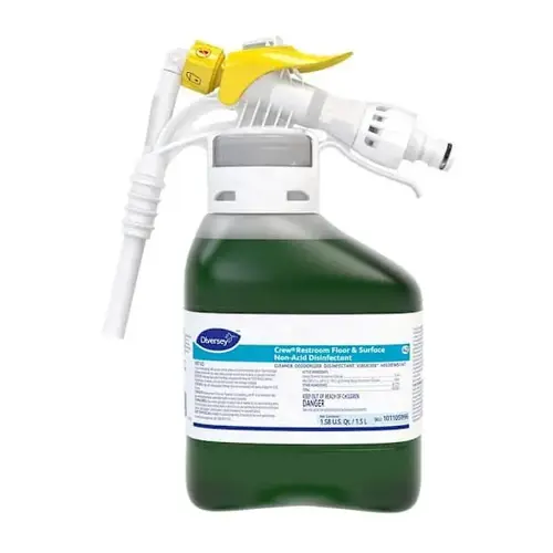 Crw Restroom Floor/Surface Non-Acid Disinfectant Cleaner 1.5l - pack of 2 Crw Restroom Floor/Surface Non-Acid Disinfectant Cleaner 1.5l - pack of 2