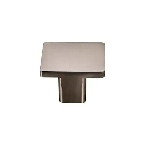 1" Modern Square Cabinet Knob, Satin Nickel - pack of 5 1" Modern Square Cabinet Knob, Satin Nickel - pack of 5