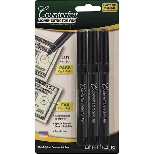 Counterfeit Detector Pens - pack of 3 Counterfeit Detector Pens - pack of 3