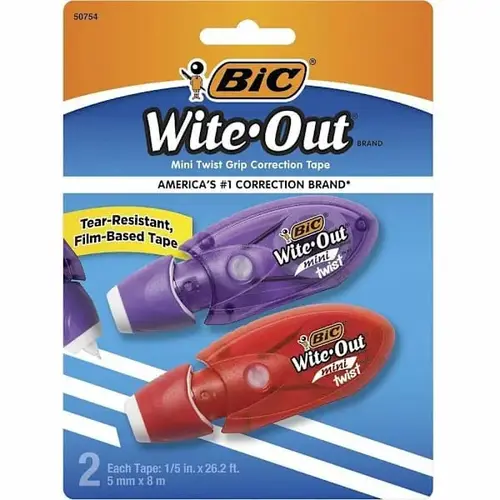 Wite-Out Mini Correction Tape - pack of 2 Wite-Out Mini Correction Tape - pack of 2