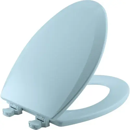 Easy Clean Closed Elongated Wood Toilet Seat (Blue) - pack of 6 Easy Clean Closed Elongated Wood Toilet Seat (Blue) - pack of 6
