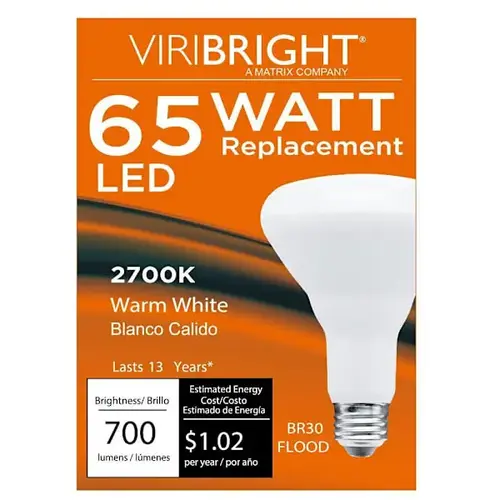 8.5 Watt Br30 LED Bulb, E26, Dimmable, 90 Cri, 2700k - pack of 4 8.5 Watt Br30 LED Bulb, E26, Dimmable, 90 Cri, 2700k - pack of 4