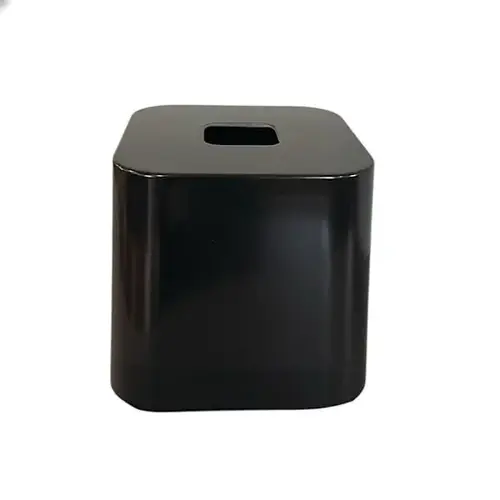 Melamine Boutique Tissue Box - Black - Newport - pack of 24 Melamine Boutique Tissue Box - Black - Newport - pack of 24