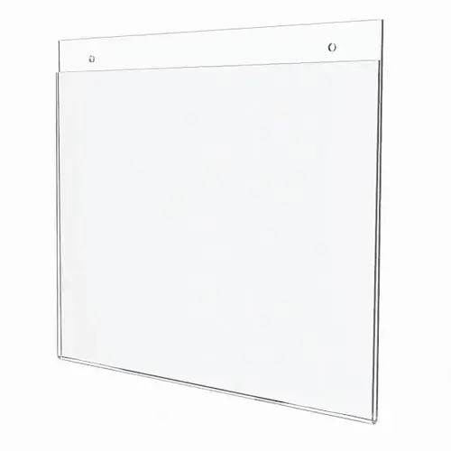 Wall Mounted Horiz Large Acrylic Sign Holder 17" X 11.75" - pack of 5 Wall Mounted Horiz Large Acrylic Sign Holder 17" X 11.75" - pack of 5
