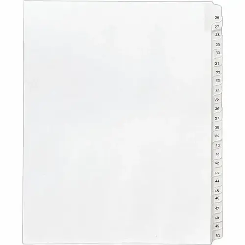 Collated Legal Exhibit Dividers Allstate Style - pack of 25 Collated Legal Exhibit Dividers Allstate Style - pack of 25