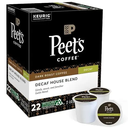Peets Coffee-House Blend Decaf - pack of 96 Peets Coffee-House Blend Decaf - pack of 96